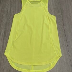 Lululemon Athletica Neon Yellow Tank Top
